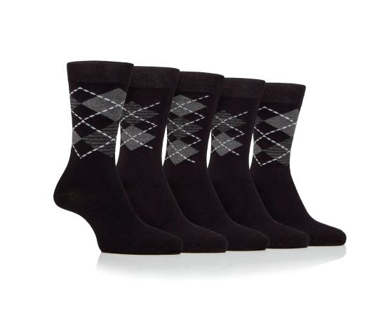 Farah Bamboo Arglye Men's Socks - 5 Pack