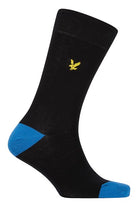 Lyle And Scott Mens Graham Five Pack Socks - Black/Blue