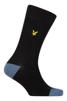 Lyle And Scott Mens Graham Five Pack Socks - Black/Blue