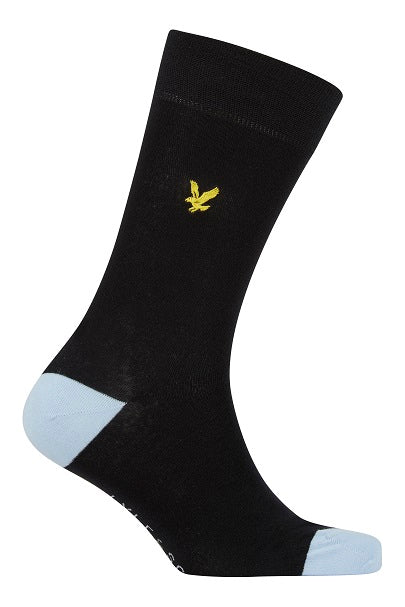 Lyle And Scott Mens Graham Five Pack Socks - Black/Blue