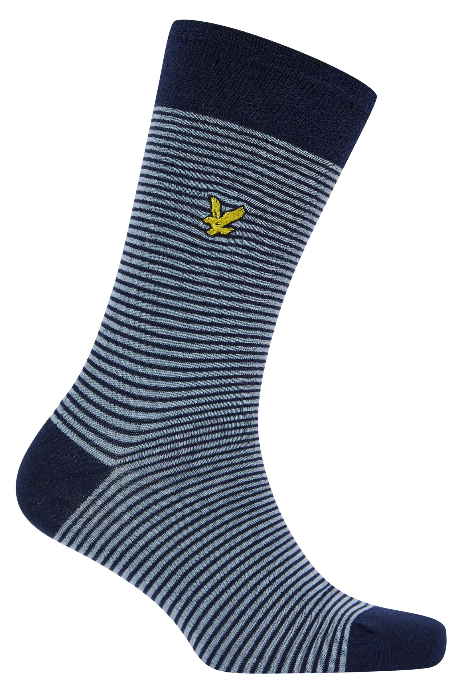 Lyle & Scott 5 Pack Mix Design Socks - Argyle/Chambray Blue/Stripe/Peacoat