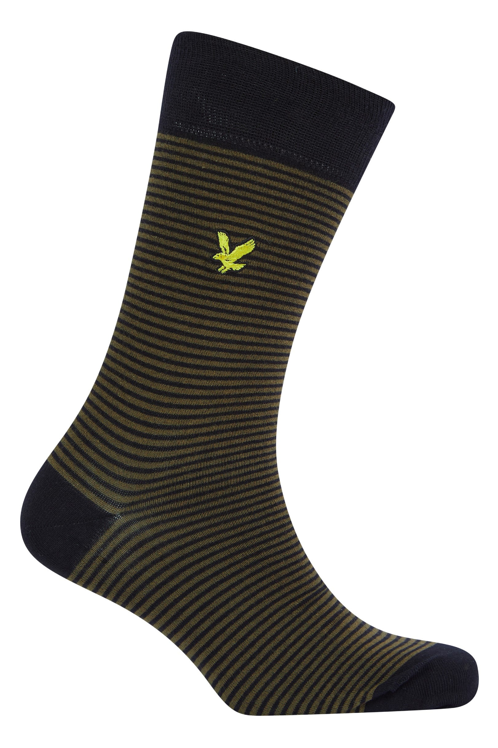 Lyle & Scott 5 Pack Mix Design Socks - Dark Olive-Argyle-Incense-Stripe-Black