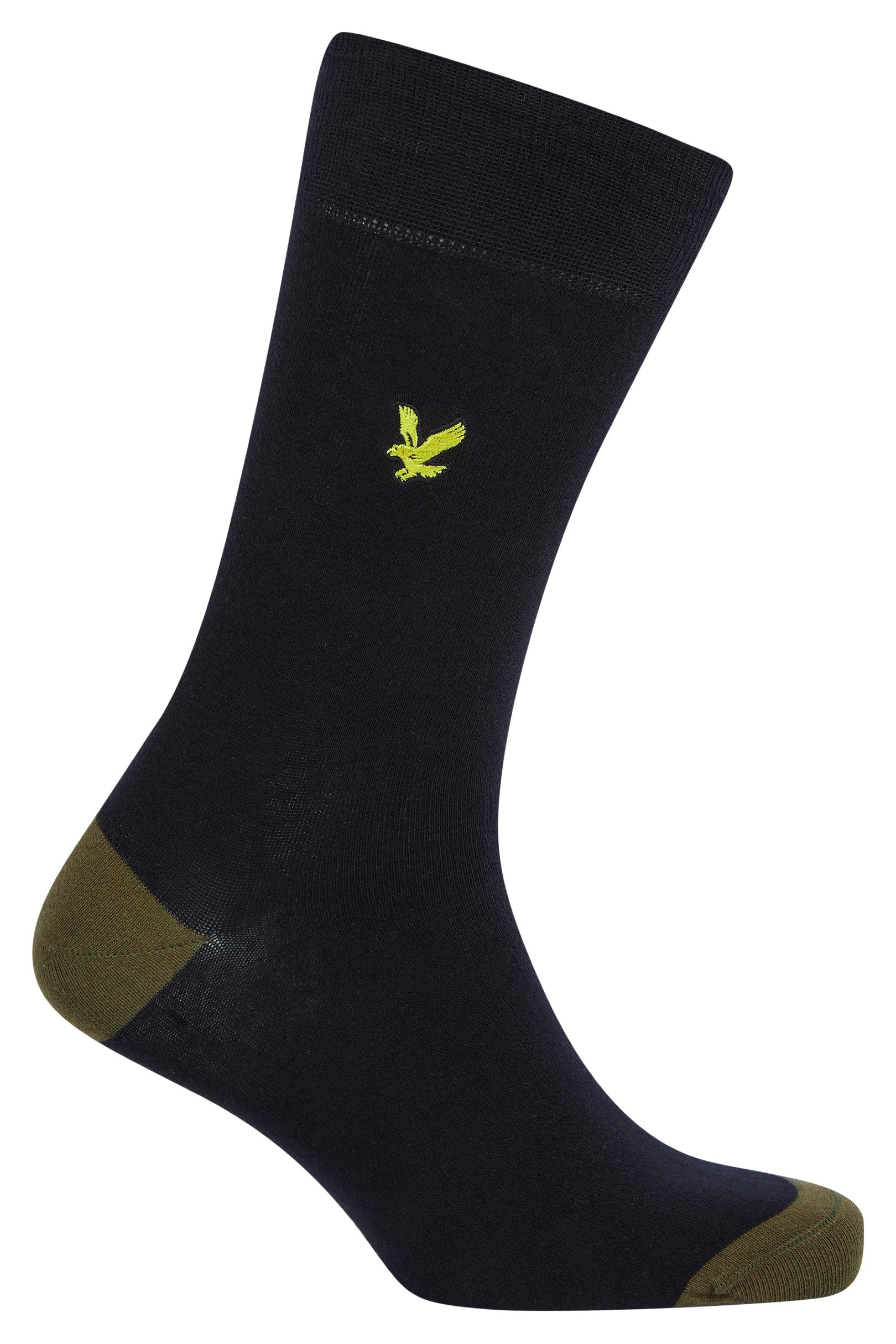 Lyle & Scott 5 Pack Mix Design Socks - Dark Olive-Argyle-Incense-Stripe-Black