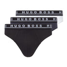 Hugo Boss Stretch Cotton Briefs Pack of 3 – Black / White / Navy