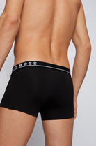 HUGO BOSS Stretch Cotton Boxer Trunks, Pack of 3 - ( Black / White / Grey )