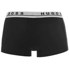 BOSS Stretch Cotton Boxer Trunks, Pack of 3 - Black With White Waistband