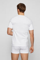 Hugo Boss 3 Pack Regular Fit Cotton T-Shirts - White / Black / Grey