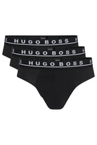 Hugo Boss Stretch Cotton Briefs Pack of 3 – Black