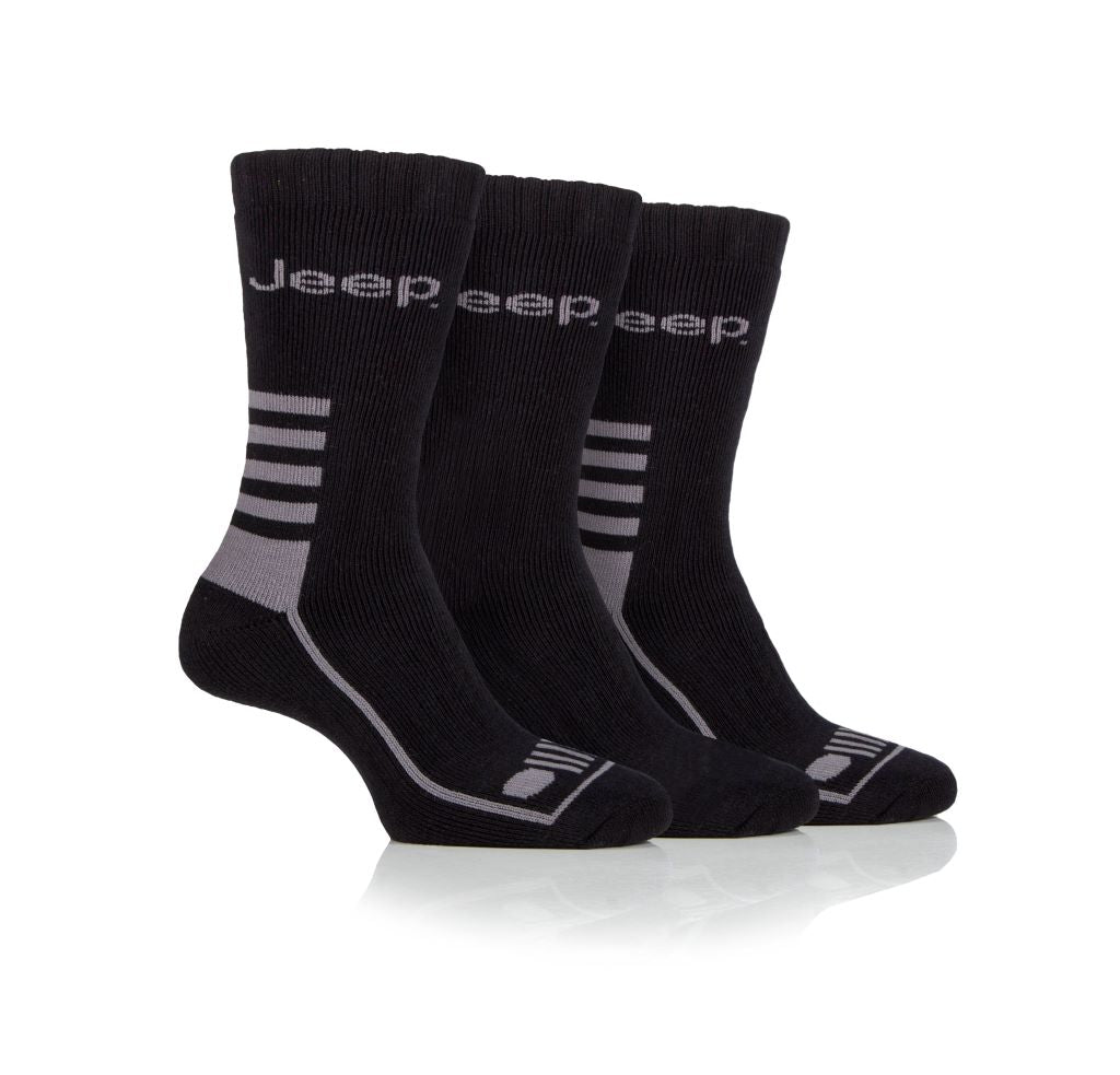 Jeep Mens Cotton Blend Boot Socks - 6-11 UK