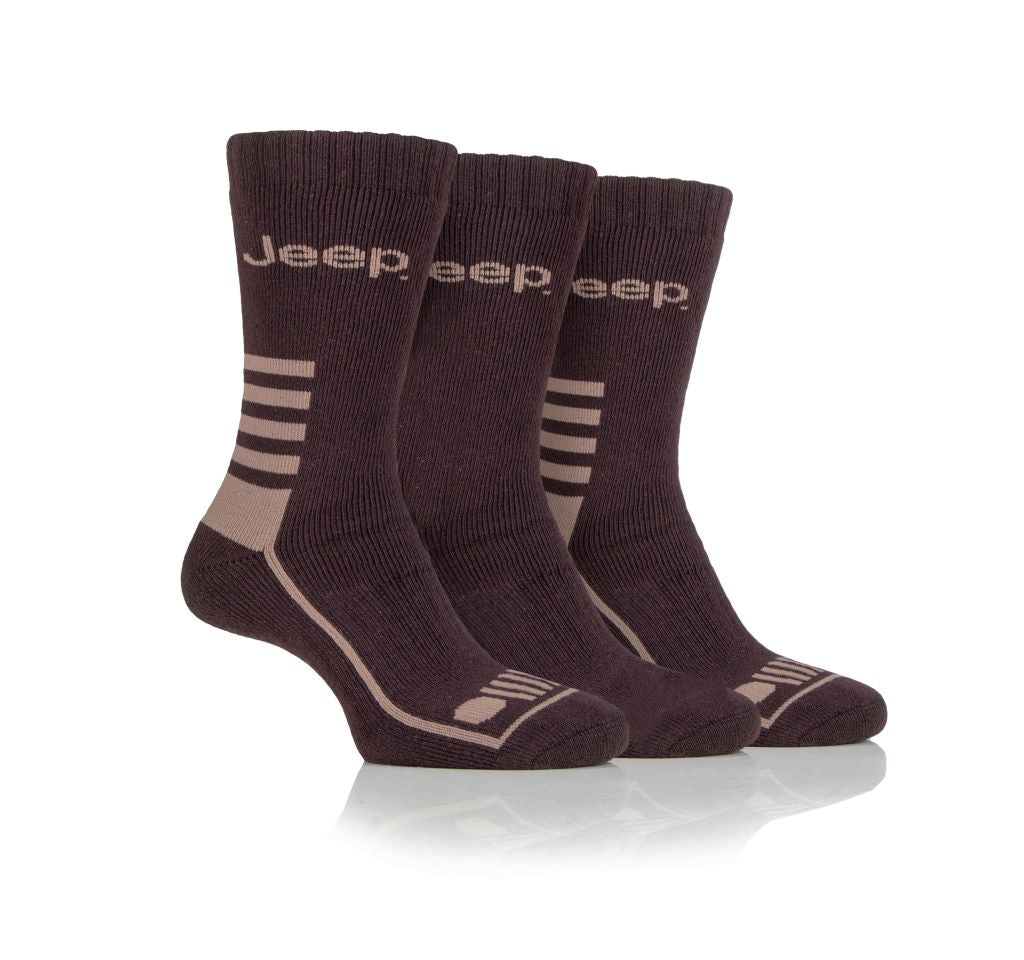 Jeep Mens Cotton Blend Boot Socks - 6-11 UK