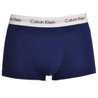 Calvin Klein Low Rise Cotton Stretch Trunks, Pack of 3, Red Ginger/White/Pyro Blue