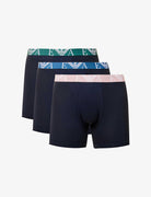 Emporio Armani 3 Pack Boxer Briefs - Marine