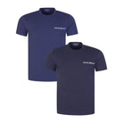 Emporio Armani 2 Pack Crew Neck T-Shirt - Marine/Denim