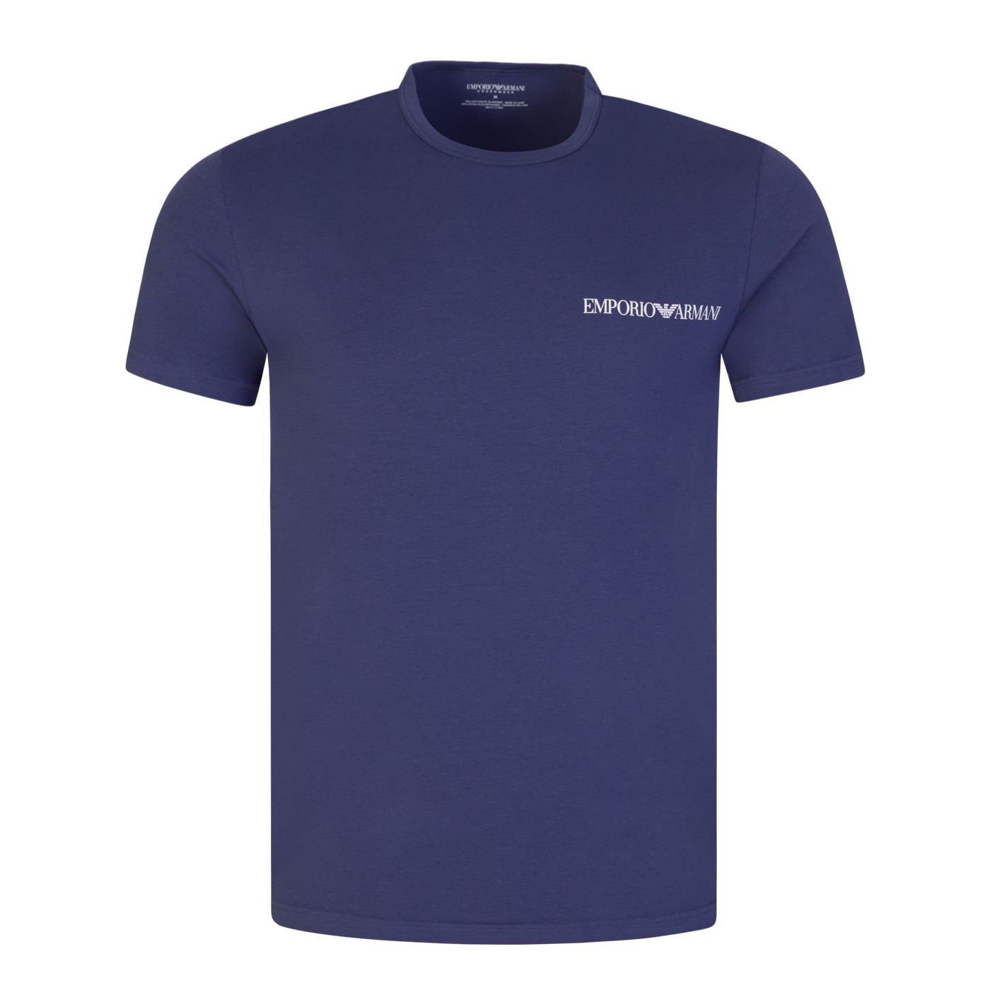 Emporio Armani 2 Pack Crew Neck T-Shirt - Marine/Denim