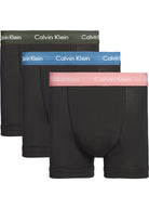 Calvin Klein 3 Pack Cotton Stretch - Boxer Shorts Trunks ( Pomelo / Duffel Bag / Tempe Blue )