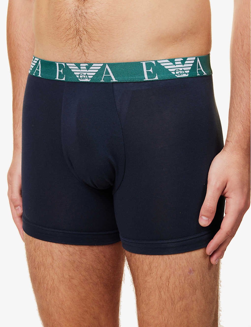 Emporio Armani 3 Pack Boxer Briefs - Marine