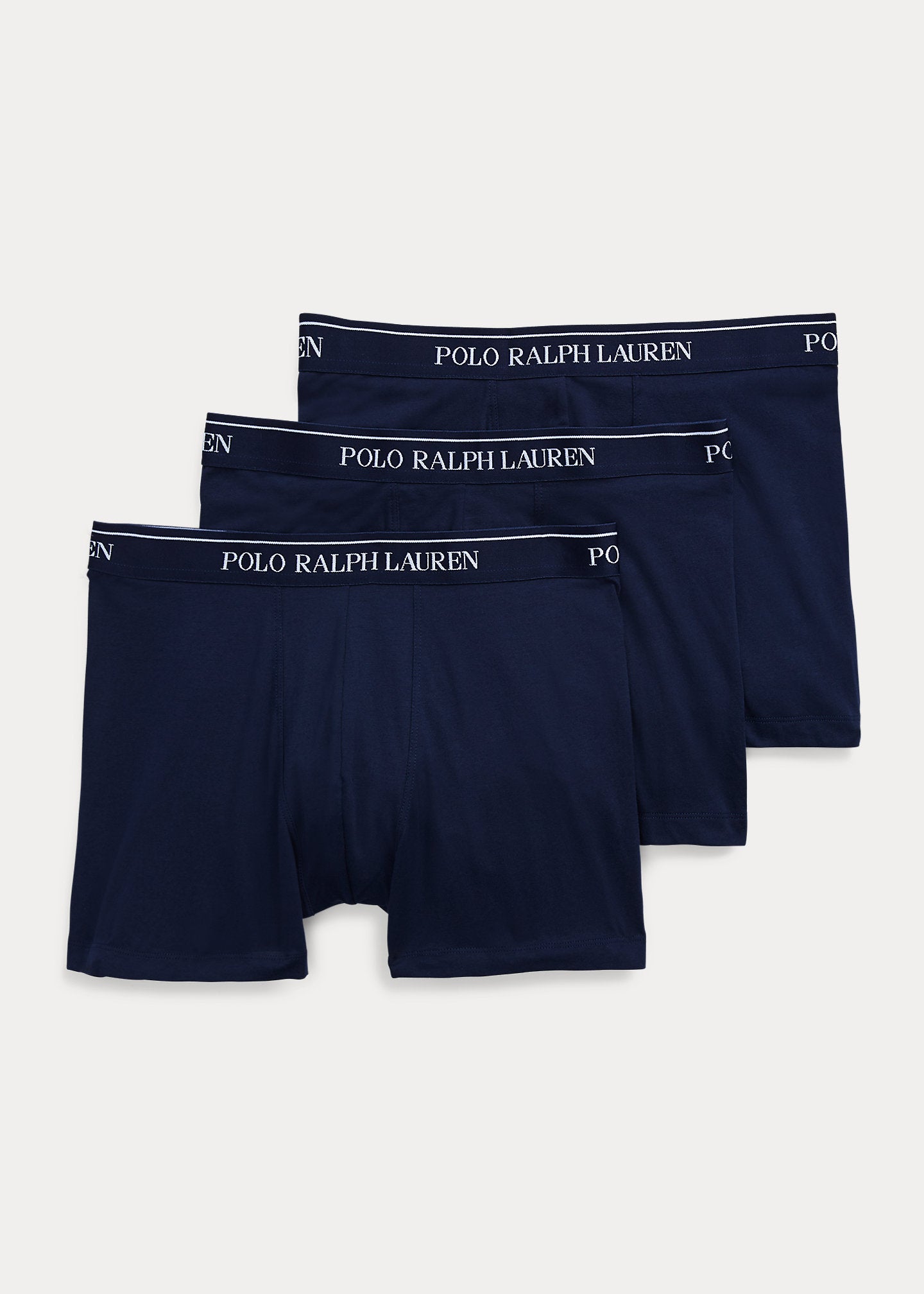 Polo Ralph Lauren Three-Pack Stretch Cotton Boxer Briefs - Blue