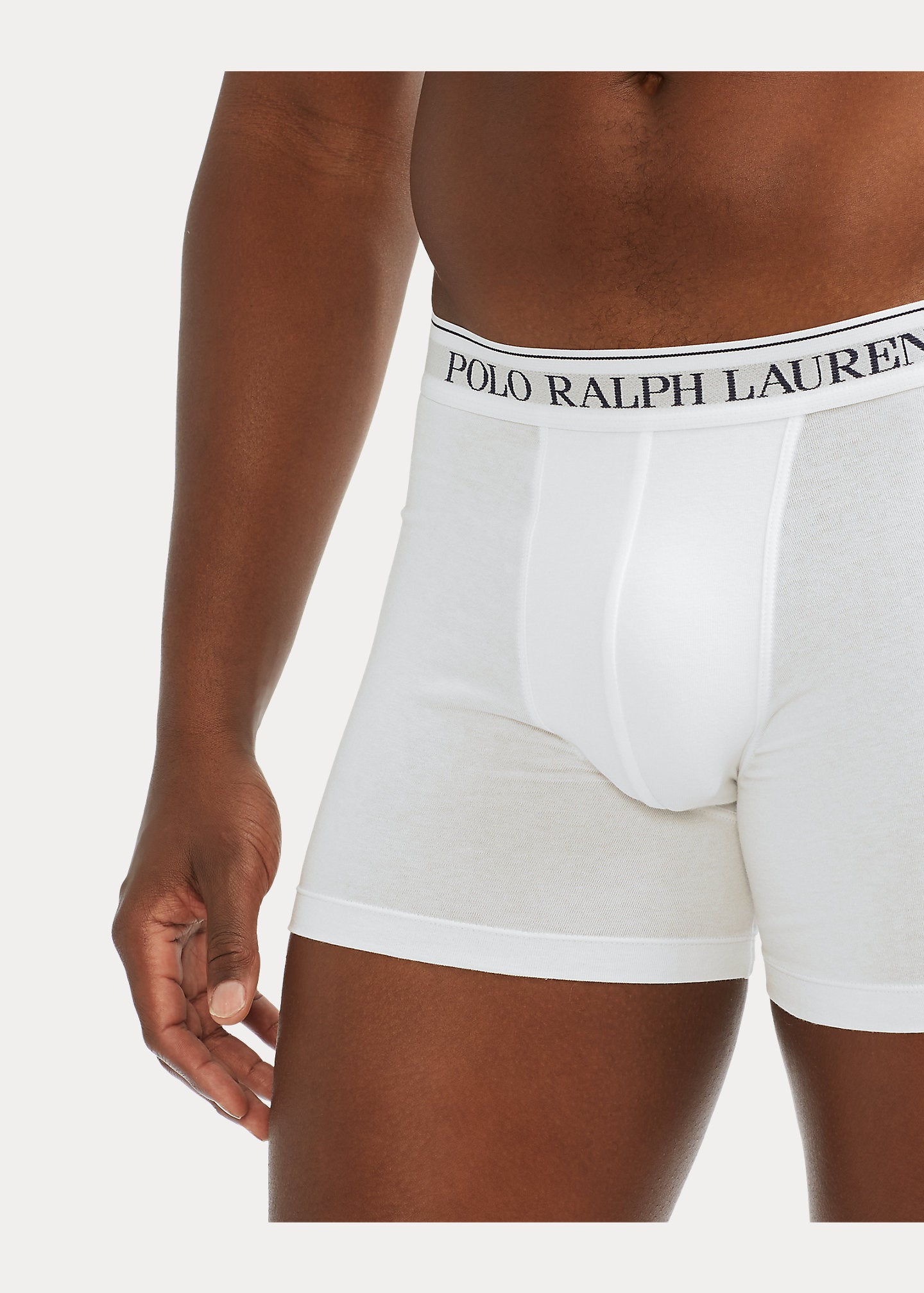 Polo Ralph Lauren Three-Pack Stretch Cotton Boxer Briefs - White