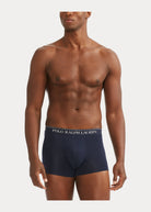 Polo Ralph Lauren Classic Boxer Trunks 3-Pack (Navy/Sapphire/Blue)