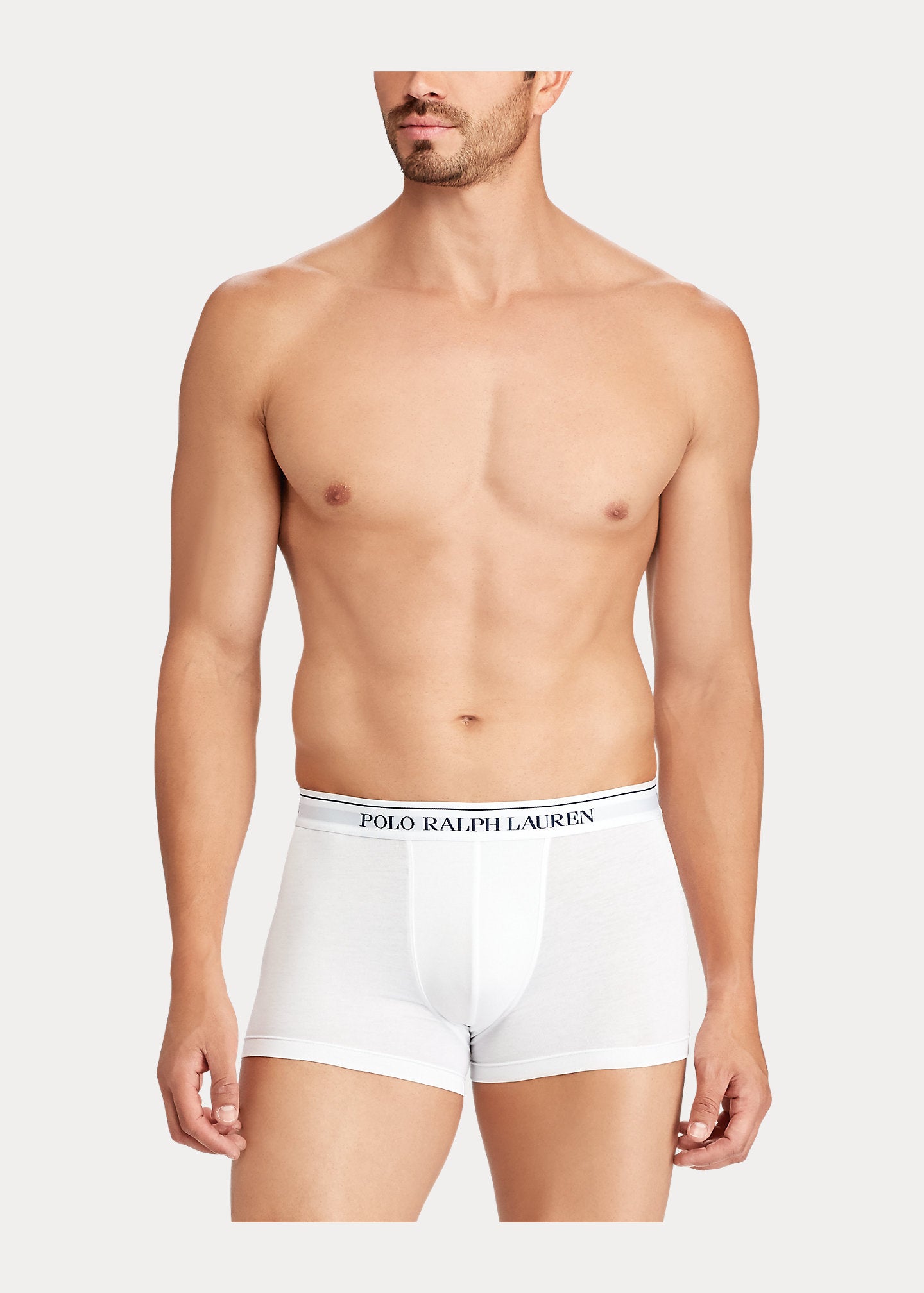 Polo Ralph Lauren Classic Boxer Trunks 3-Pack - White/ Grey Heather/Black