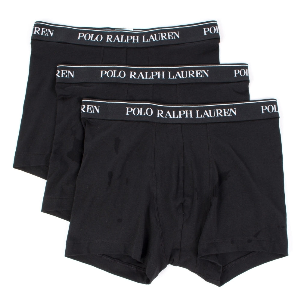 Polo Ralph Lauren Classic Boxer Trunks 3-Pack ( All Black )