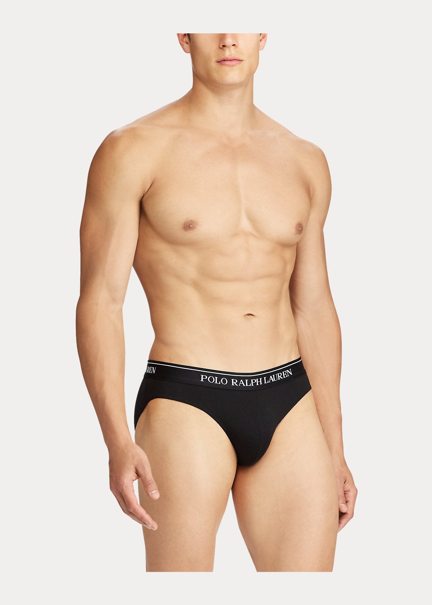 Polo Ralph Lauren Underwear 3-Pack Low Rise Stretch-Cotton Briefs - Black