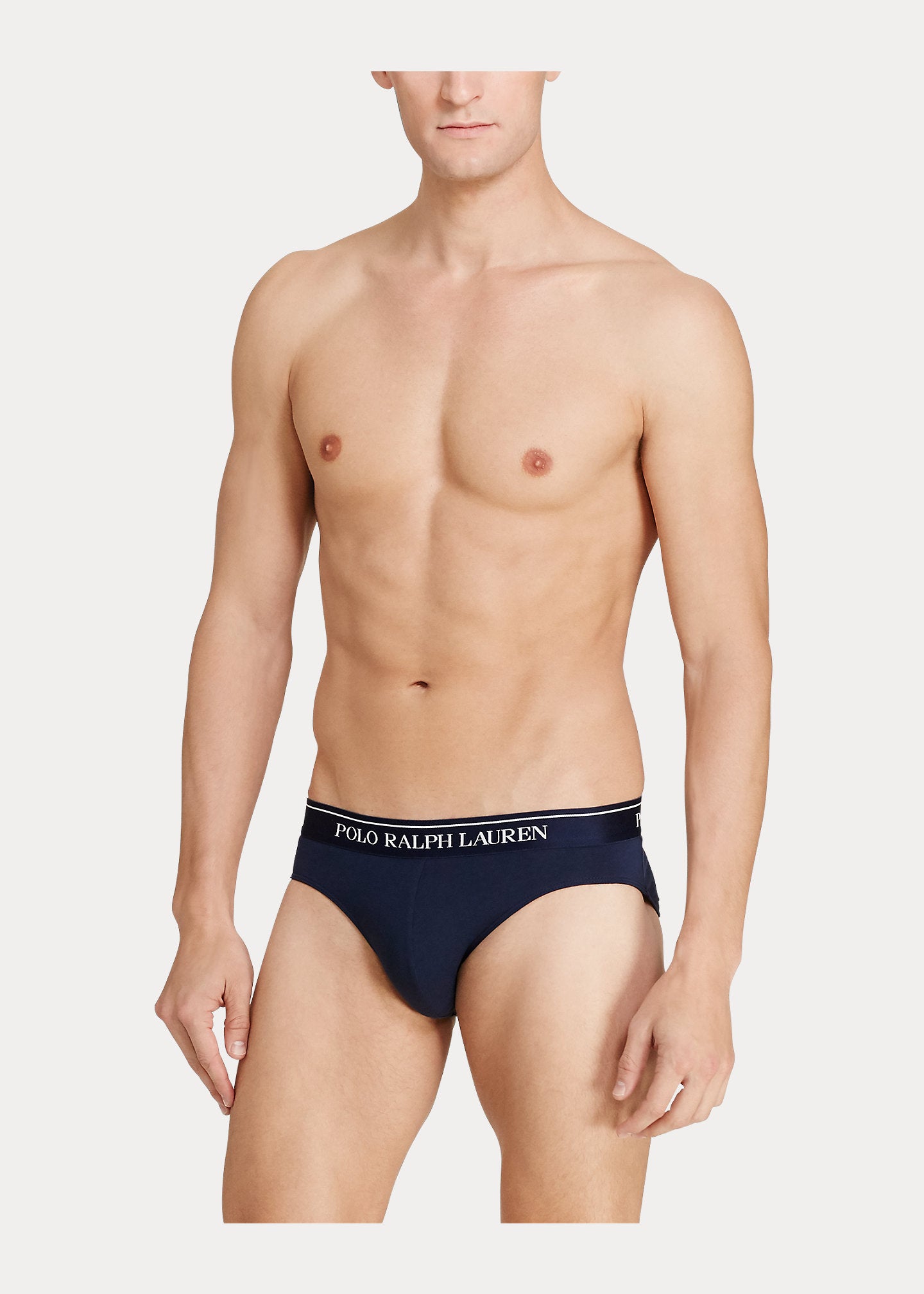 Polo Ralph Lauren Underwear 3-Pack Low Rise Stretch-Cotton Briefs -Navy/Sapphire/Blue