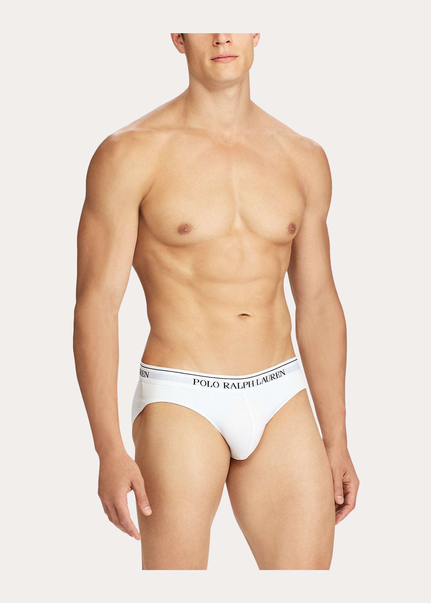 Polo Ralph Lauren Underwear 3-Pack Low Rise Stretch-Cotton Briefs - White