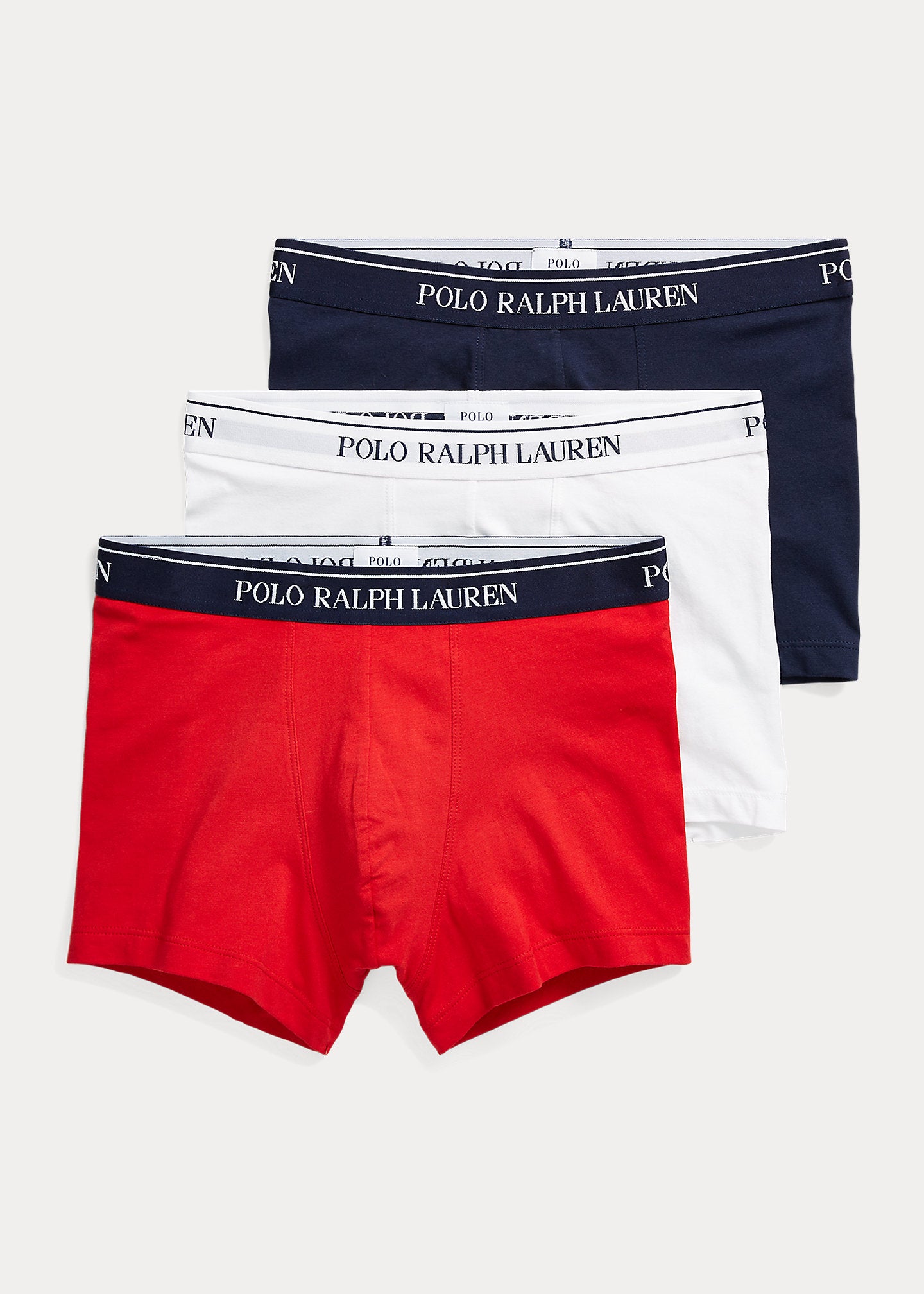 Polo Ralph Lauren Classic Boxer Trunks 3-Pack ( Red/White/Navy )