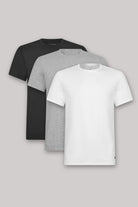 Ted Baker 3-Pack Lounge Crew Neck T-Shirts - Black / Grey / White