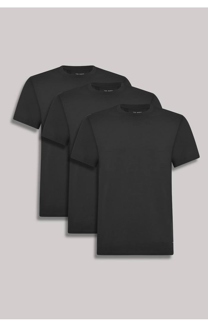 Ted Baker 3-Pack Lounge Crew Neck T-Shirts - Black