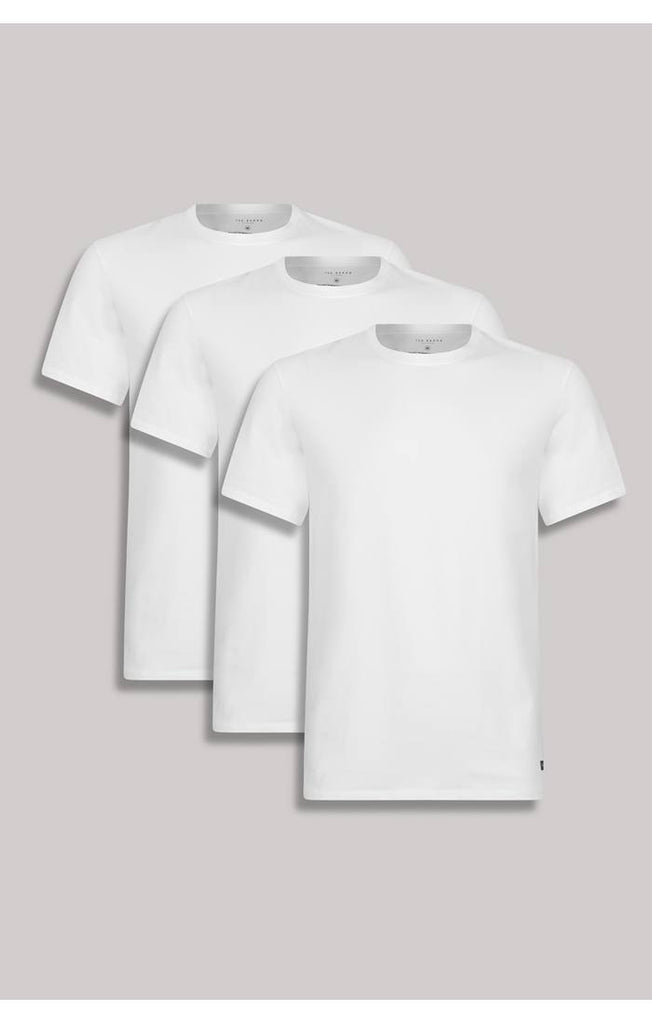 Ted Baker 3-Pack Lounge Crew Neck T-Shirts - White