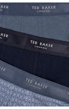 Ted Baker 3 Pack Cotton Stretch Fashion Trunks - Navy/Light Blue/Plane Geo