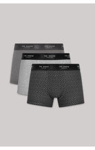 Ted Baker 3 Pack Cotton Stretch Fashion Trunks - Grey/Heather/T Repeat