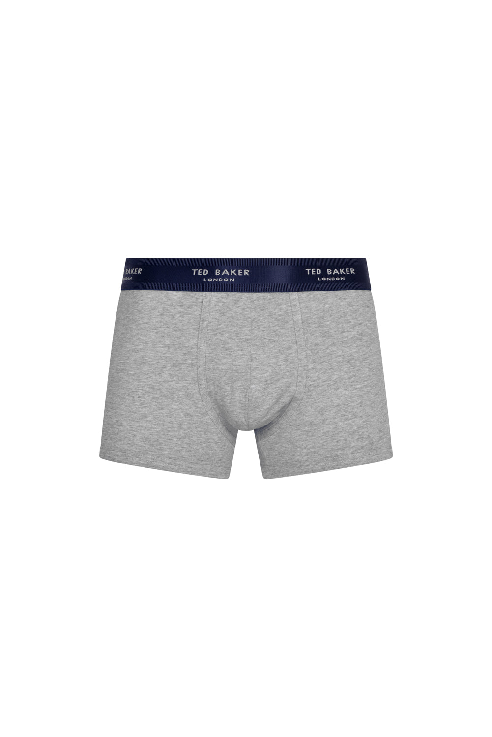 Ted Baker 3 Pack Cotton Stretch Fashion Trunks - Blue/Grey/Deimos Blue