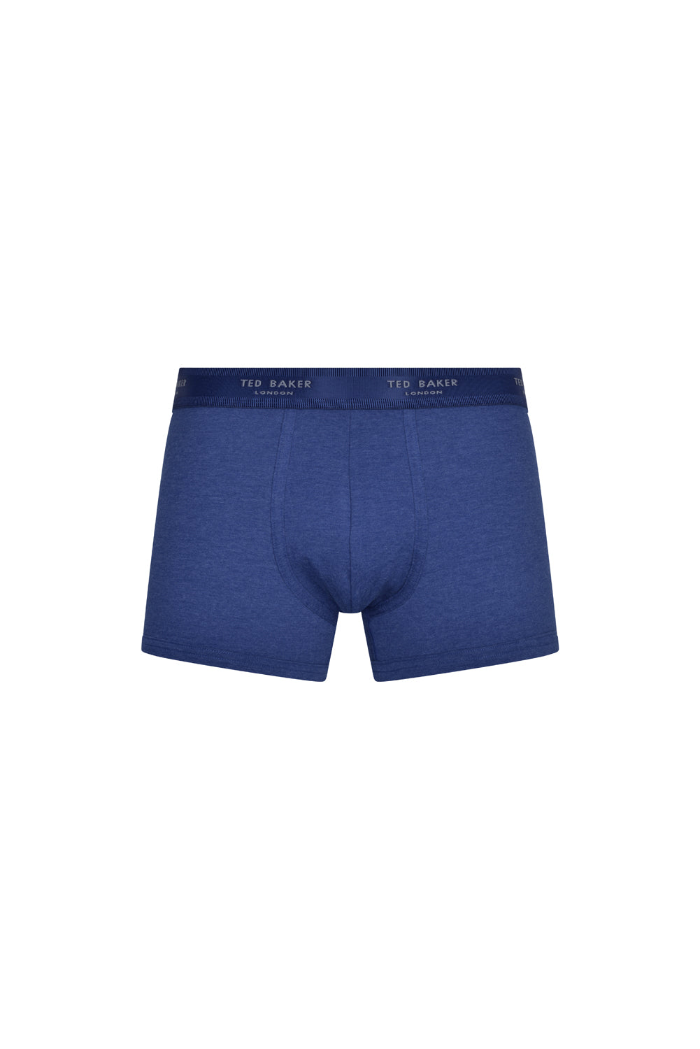 Ted Baker 3 Pack Cotton Stretch Fashion Trunks - Blue/Grey/Deimos Blue