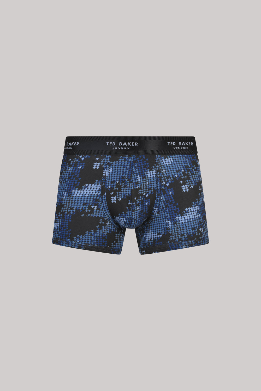 Ted Baker 3 Pack Cotton Stretch Fashion Trunks - Garden/Black/Houndstooth