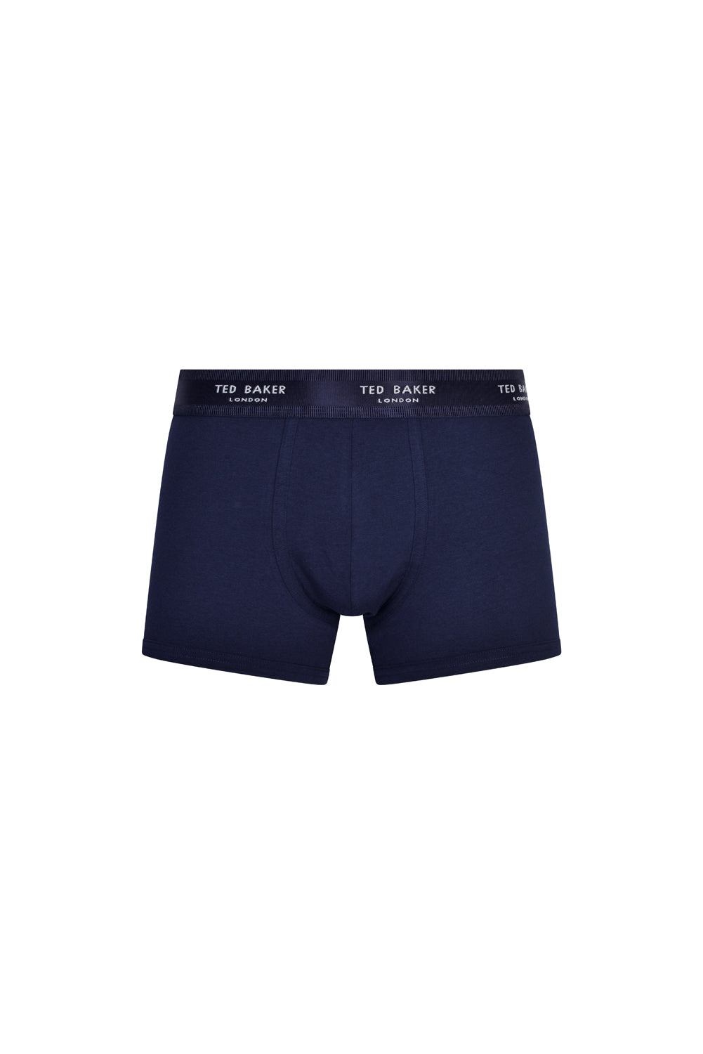 Ted Baker 3 Pack Cotton Stretch Fashion Trunks - Fog/Navy/Patita Navy