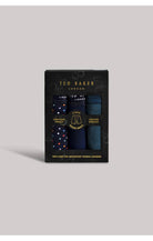 Ted Baker 3 Pack Cotton Stretch Boxer Briefs - Navy / Dotted Print