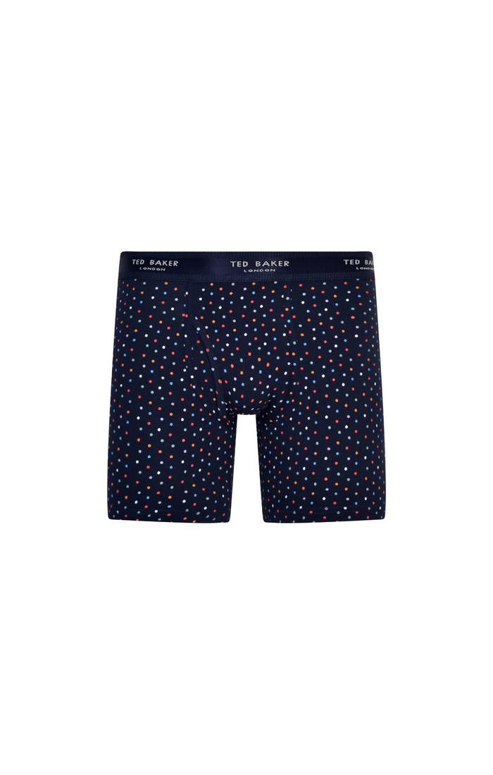 Ted Baker 3 Pack Cotton Stretch Boxer Briefs - Navy / Dotted Print