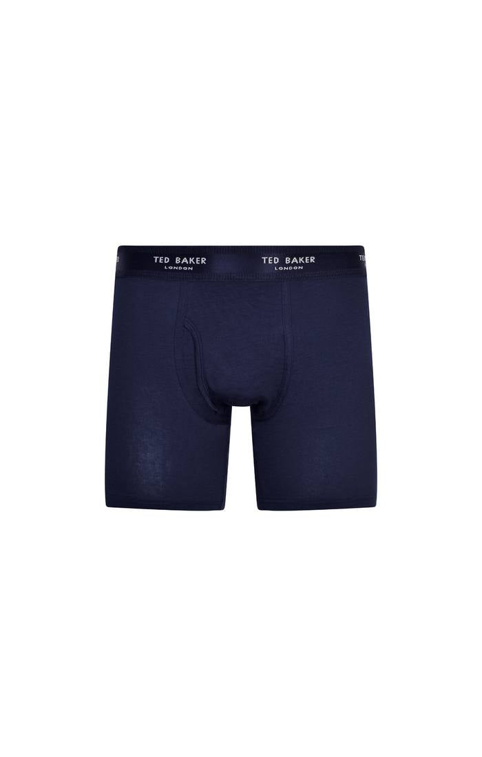 Ted Baker 3 Pack Cotton Stretch Boxer Briefs - Navy / Dotted Print