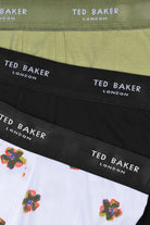 Ted Baker 3 Pack Cotton Stretch Boxer Briefs - Magnolia / Black / Flower White