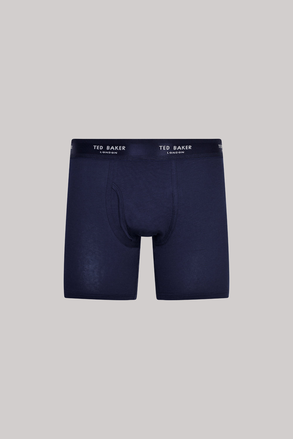 Ted Baker 3 Pack Cotton Stretch Boxer Briefs - Fog / Navy / Patita Navy