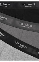 Ted Baker 3 Pack Cotton Stretch Boxer Briefs - Black/Heather/Light Grey