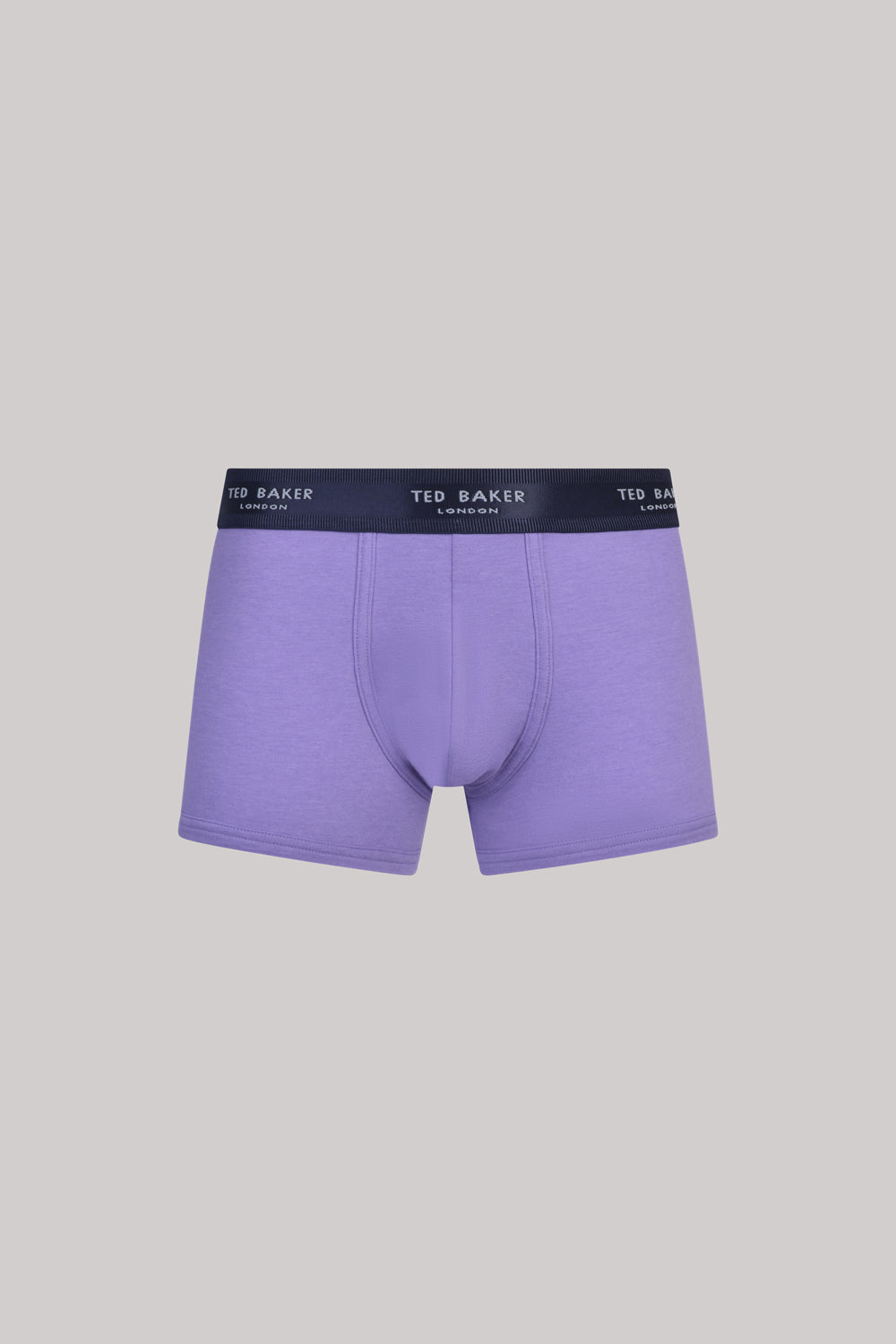 Ted Baker 3 Pack Cotton Stretch Fashion Trunks - Purple /Navy/Grey