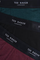 Ted Baker 3 Pack Cotton Stretch Fashion Trunks - Royal/Black/Garden