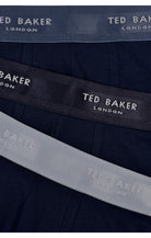 Ted Baker 3 Pack Cotton Stretch Boxer Briefs - Blue with Color Waistband