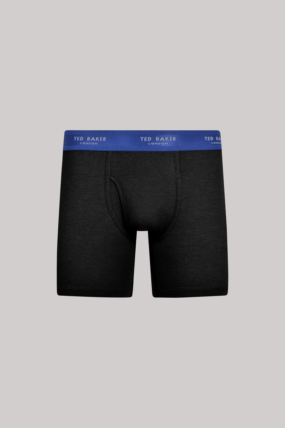 Ted Baker 3 Pack Cotton Stretch Boxer Briefs, Black with Color Waistband