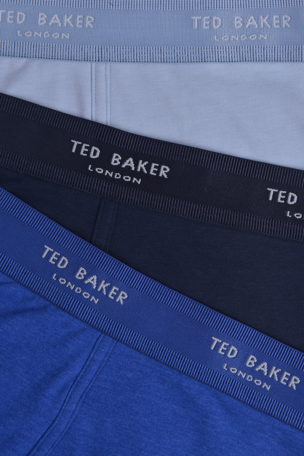 Ted Baker 3 Pack Cotton Stretch Boxer Briefs - Blue/Navy/Fog