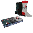 Wildfeet Men's- 3 Pair Winter Wonderland Christmas Gift Boxed Socks